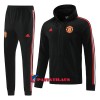 Manchester United Training Hupparitakki Sarja 2022-23 Musta - Miesten
